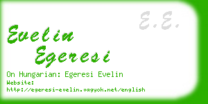 evelin egeresi business card